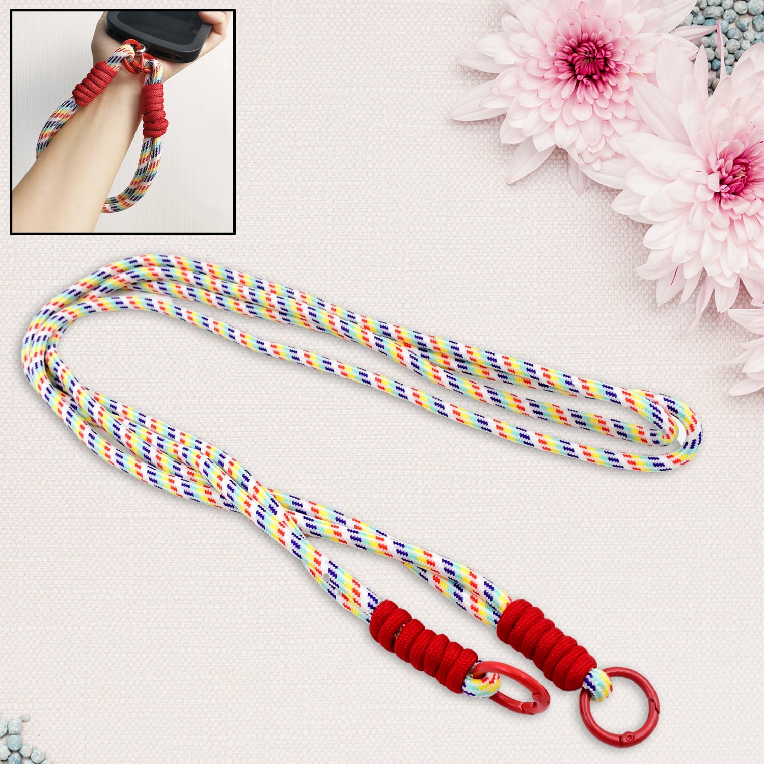 Universal lanyard for phone, Cross-body Cell Phone Lanyard With All Smartphones (1 pc / 52 Inch / Multicolor) Universal lanyard for phone, Cross-body Cell Phone Lanyard With All Smartphones (1 pc / 52 Inch / Multicolor)